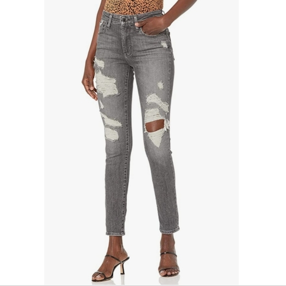 Levi's Gray Straight Leg Jeans Women Size 8 - Picture 1 of 3